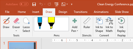 اضافه شدن Draw به Ribbon